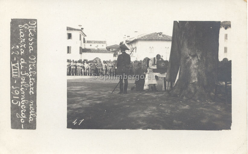 Spilimbergo, Messa militare 1915.jpg
